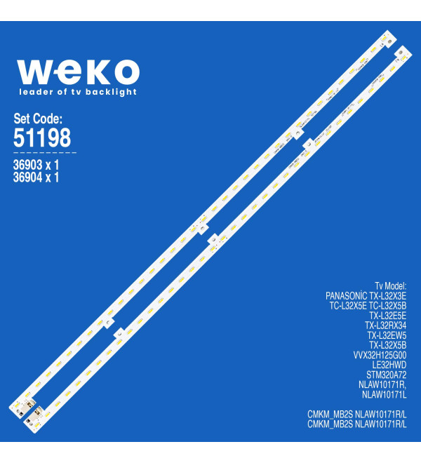 WKSET-6198 36903X1 36904X1 CMKM-MB2S  NLAW10171L/R  2 ADET LED BAR