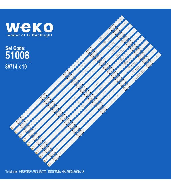 WKSET-6008 36714X10 SVH550AL2 SV550AL3_REV03_5LED_UBH+SILK_160615 10 ADET LED BAR