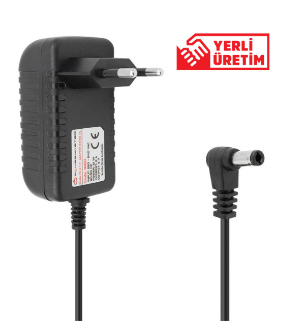 POWERMASTER PM-1660 5 VOLT- 2 AMPER - 10 WATT 5.5*2.5 L UÇLU PRİZ TİPİ ADAPTÖR