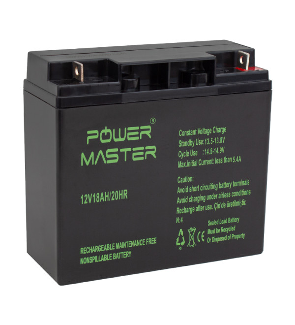 POWERMASTER 12 VOLT - 18 AMPER AKÜ (181 X 76 X 167 MM)