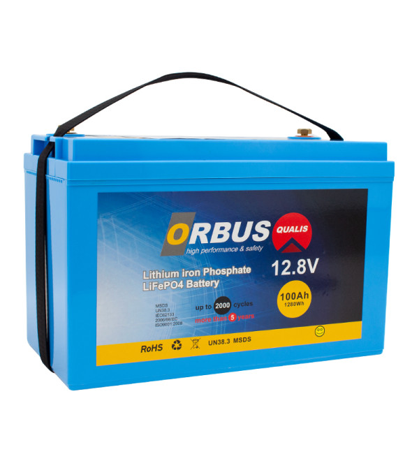 ORBUS LIT-12-100 12.8 VOLT - 100 AMPER LİFEPO4 LİTYUM AKÜ