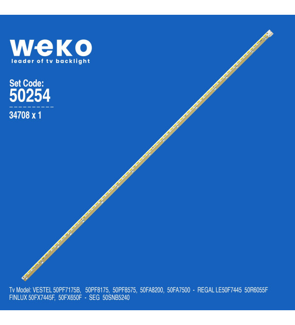 WKSET-5254 34708X1 50INCH 7020PKG 72EA REV1.0 140805 1 ADET LED BAR