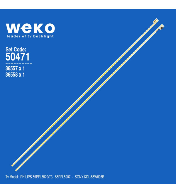 WKSET-5471 36557X1 36558X1 55TA04 7030PKG/55TA05 7030PKG 2 ADET LED BAR