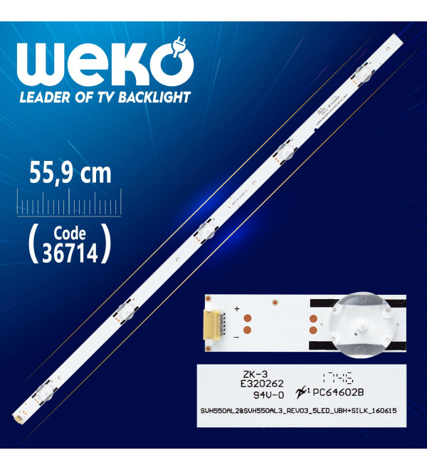 SVH550AL2 SV550AL3_REV03_5LED_UBH+SILK_160615 5 LEDLİ 55,9 CM