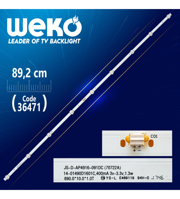 JS-D-AP4916-091DC (70722A)  9 LEDLİ 89.2 CM