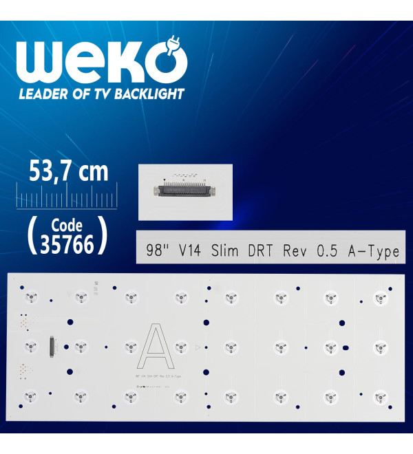 98 V14 SLİM DRT REV 0.5 A-TYPE - 53.7 CM 24 LEDLİ - (WK-1234)