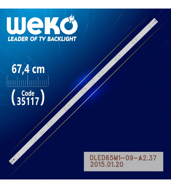 DEXTER DLED65M1-09-A1 - DLED65M1-09-A2.37 - PN: 210-108-1095H - 67.4 CM 9 LEDLİ - (WK-857)