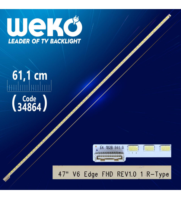 47 V6 EDGE FHD REV1.0 1 R-TYPE - 64 LEDLİ 61.1 CM  - (WK-392)