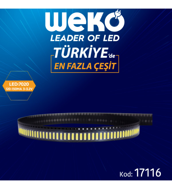 LEDBAR LEDLERİ 7020 120-150 MA 3-3.2V