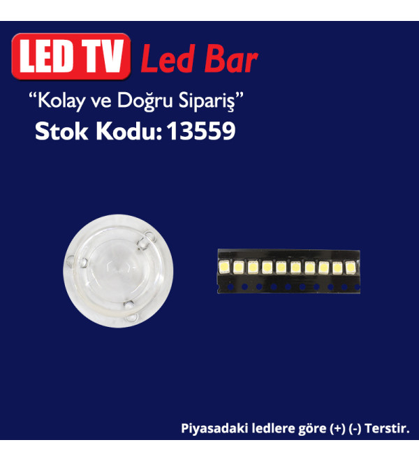 DEXTER LED TV LEDLERİ VESTEL LG  MERCEK 03  (+- TERS) (TAKIM 10 LU) (LED-M3)