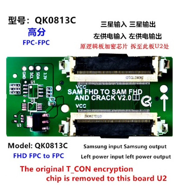 LCD PANEL FLEXİ REPAİR KART FHD FPC TO FPC SAM FHD İN TO SAM FHD OUT QK0813C