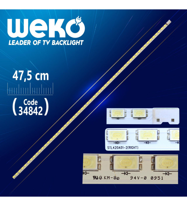 STL420A01-2 (RIGHT) - 47.5 CM 54 LEDLİ - (WK-712)