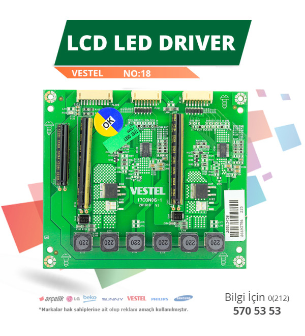 LCD LED DRIVER VESTEL (17CON06-1,20513458) (NO:18)