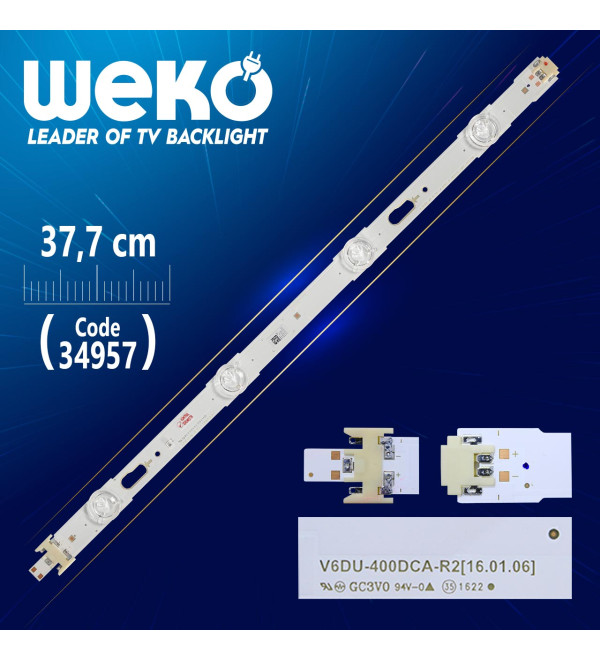 S_KU6K_40_FL30_L4_REV1.0_160105_LM41-00239A - LEFT - V6DU-400DCA-R2 - 37.7 CM 4 LEDLİ (WK-777)