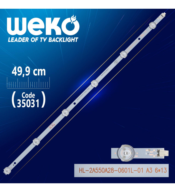 HL-2A550A28-0601L-01 A3 6*13 - 8D2A-550A-280610 - 49.9 CM 6 LEDLİ - (WK-813)