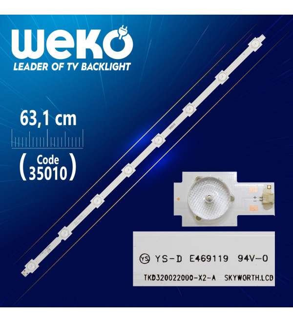 DEXTER TKD320022000-X2-A - YAL03-0083528M-01 - A TYPE - 63.1 CM 8 LEDLİ (WK-798)