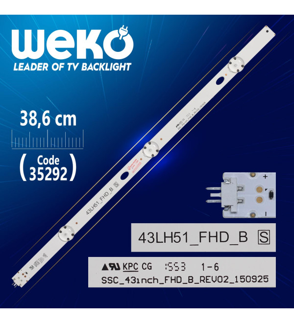 SSC_43INCH_FHD_B_REV02_150925 - 43LH51_FHD_B S - 38.6 CM 3 LEDLİ - (WK-410)