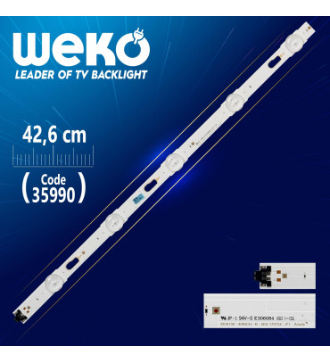 DEXTER MU6100 49İNCH-R-5EA 170724-4*1 ANODE - 5 LEDLİ 42.6 CM