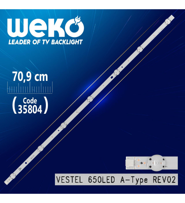 VESTEL 650LED A-TYPE REV02 - 70.9 CM 7 LEDLİ - (WK-1269)