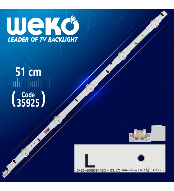 D4GE-600DCB-R2 5 LEDLİ 51 CM