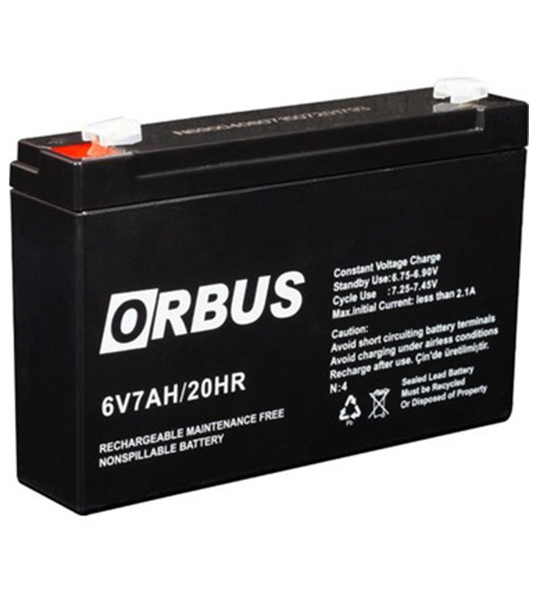 DEXTER ORBUS 6 VOLT - 7 AMPER AKÜ (150 X 30 X 94 MM)