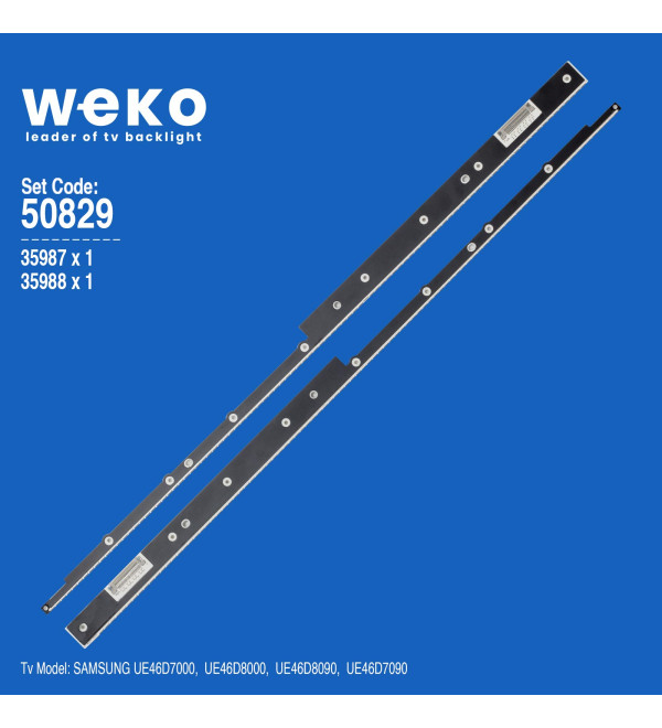 WKSET-5829 35987X1 35989X1 J6L4-460SMA-R3 - 46-5630-LED-MCPCB-L LEFT/RIGHT 2 ADET LED BAR