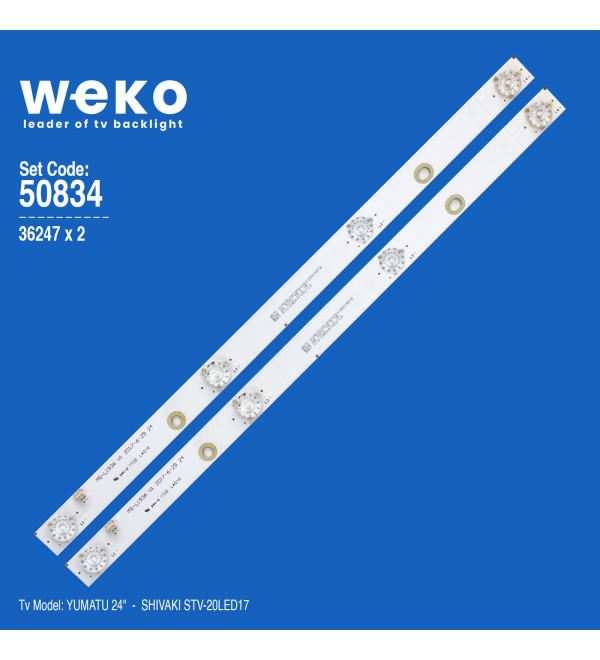 WKSET-5834 36247X2 MS-L1936 V1 2 ADET LED BAR