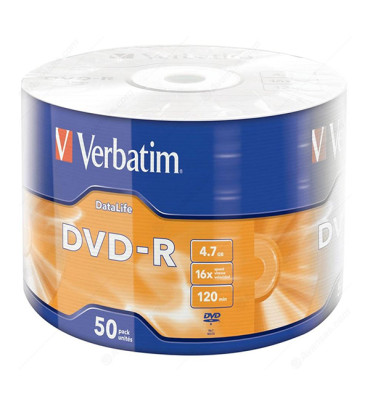 DEXTER VERBATİM DVD-R 4.7GB 16X 120DK 50Lİ PAKET FİYAT