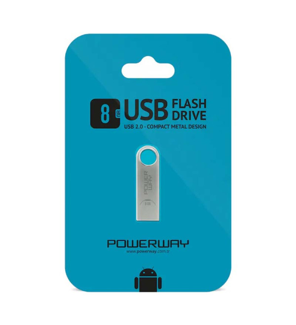 DEXTER POWERWAY 8 GB METAL USB 2.0 FLASH BELLEK