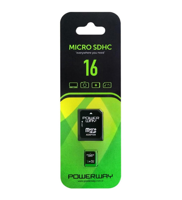 POWERWAY PWR-16 16 GB MICRO SD HAFIZA KARTI