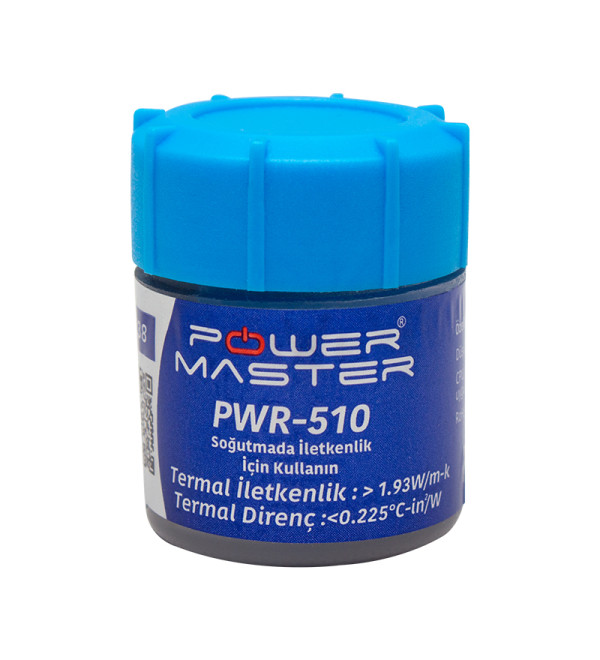 POWERMASTER PWR-510 GRİ TERMAL MACUN 10 GRAM 1.93W/M-K