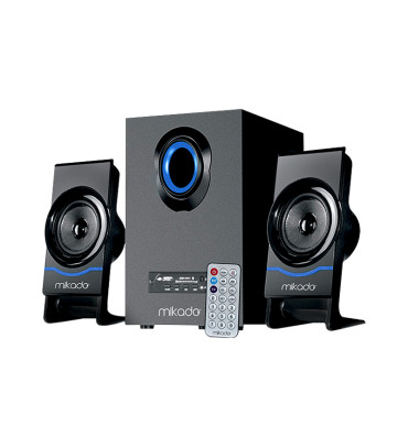 DEXTER MIKADO MD-1700BT 2+1 SİYAH USB+SD+FM+BT DESTEKLİ UKLI MULTIMEDIA SPEAKER