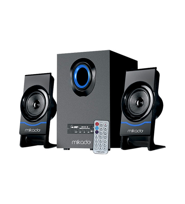 DEXTER MIKADO MD-1700BT 2+1 SİYAH USB+SD+FM+BT DESTEKLİ UKLI MULTIMEDIA SPEAKER