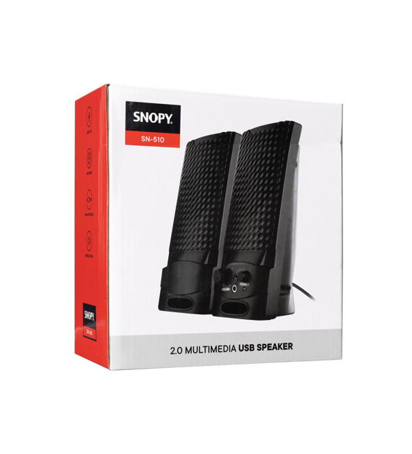 SNOPY SN-510 3 WATT USB 2.0 SİYAH  1+1 SPEAKER