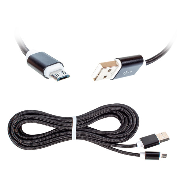 POWERMASTER S3-S4 SAMSUNG MICRO USB ŞARJ VE DATA KABLOSU 1 METRE