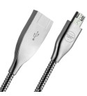 POWERWAY CX-01 SAMSUNG MICRO USB METAL ŞARJ VE DATA KABLOSU