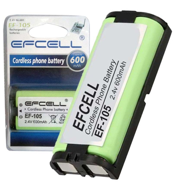 EFCELL EF-105 2.4 VOLT 600 MAH TELSİZ TELEFON PİLİ MP105 * (HHR-P105)