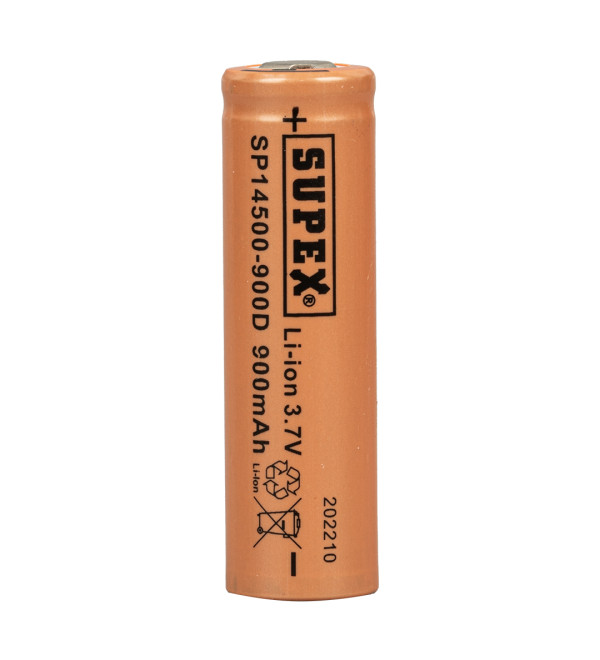 DEXTER SUPEX 14500-900D LİTYUM ION 3.7 VOLT 900 MAH ŞARJ EDİLEBİLİR DÜZ KAFA BAŞLIKSIZ PİL