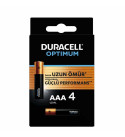 DURACELL OPTIMUM MX2400 1.5 VOLT ALKALİN AAA İNCE KALEM PİL (4LÜ PAKET)