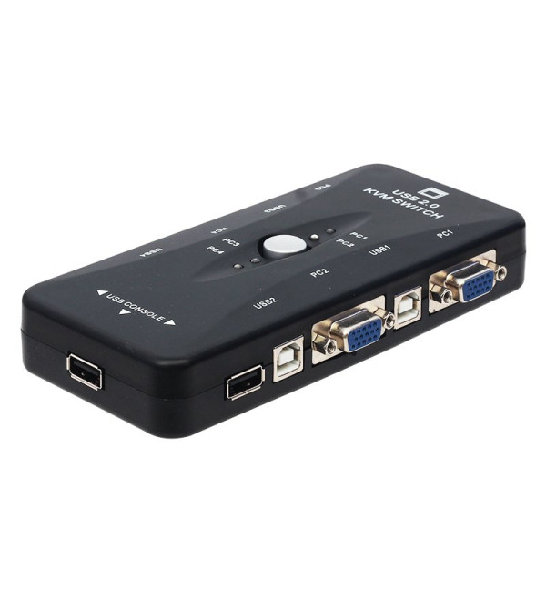 POWERMASTER PM-15166 4 PORT USB MANUEL BUTONLU KVM SWITCH