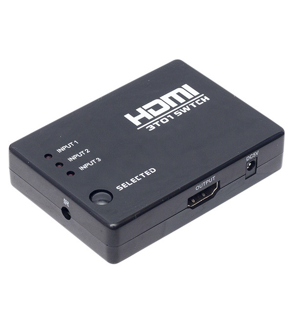 POWERMASTER PM-6853 3 GİRİŞ 1 ÇIKIŞ HDMI SWITCHER TOPLAYICI KUMANDALI ADAPTÖRSÜZ