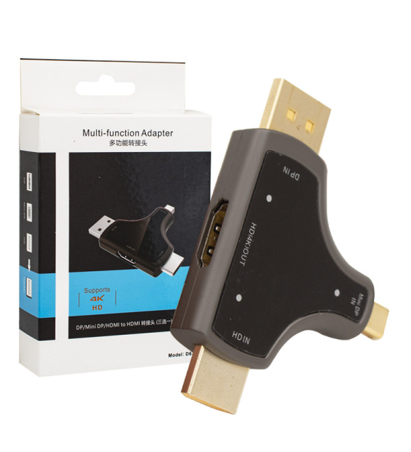 DEXTER POWERMASTER MINI DP+DP+HDMI TO HDMI 4K ÇEVİRİCİ