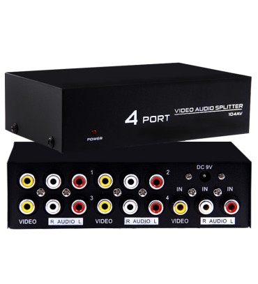 DEXTER POWERMASTER PM-4831 4 PORT VIDEO AUDIO SPLITTER DAĞITICI