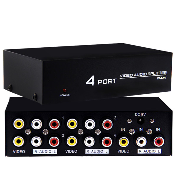 POWERMASTER PM-4831 4 PORT VIDEO AUDIO SPLITTER DAĞITICI