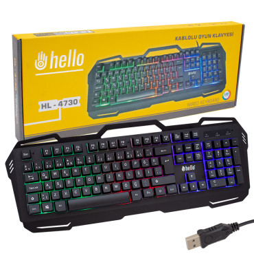 DEXTER HELLO HL-4730 KABLOLU OYUNCU GAMING KLAVYE