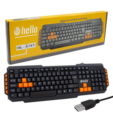 DEXTER HELLO HL-4741 KABLOLU OYUNCU GAMING KLAVYE