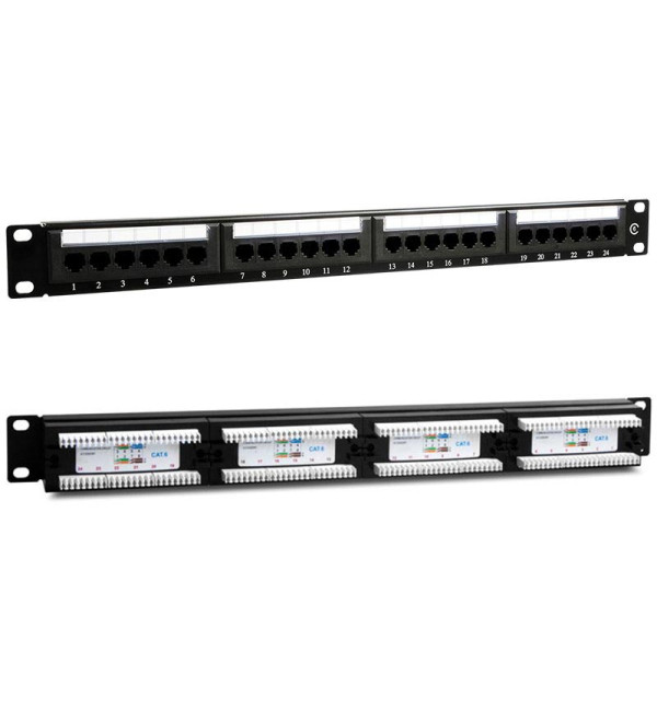 POWERMASTER PM-4494 24 LÜ UTP CAT6 PATCH PANEL