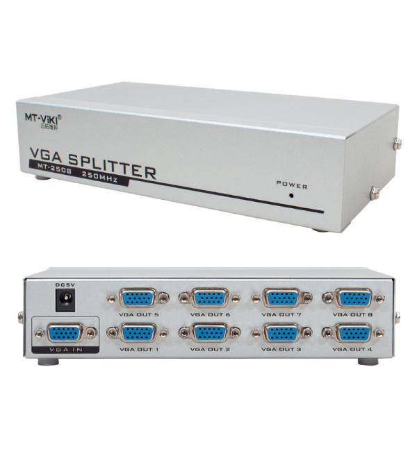 POWERMASTER PM-2553 1920X1440 250 MHZ 8 PORT VGA DAĞITICI SPLITTER