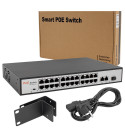 URANIUM POE-2421SFP 2X GIGABIT UPLINK 1X SFP 24 PORT 10/100 MBPS 300 WATT POE SWITCH