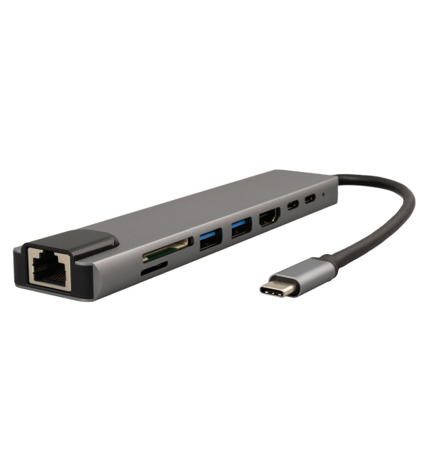 SENSEI TYPE-C 8IN1 HDMI COK FONKSIYONLU USB 3.0 DOCK STATION